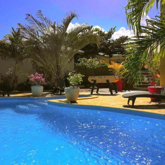 Baby foot et piscine